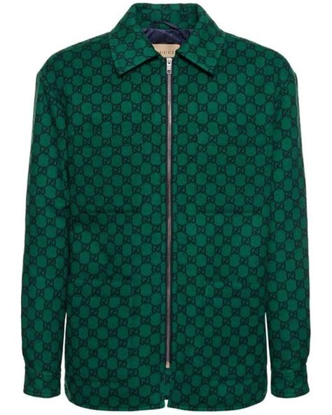 gucci bomber wool|Gucci monogram bomber jacket.